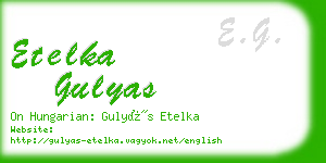 etelka gulyas business card